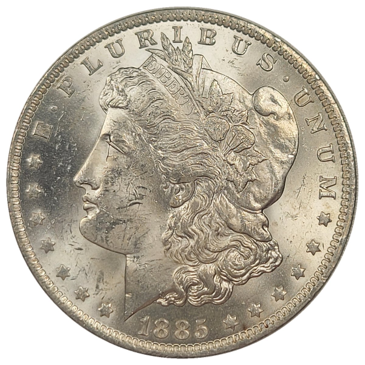 1885-O-$1-Morgan-Dollar-#14---Gold-Trade-#14-Of-17